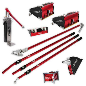 drywall finishing set w/ mega flat boxes & standard handles