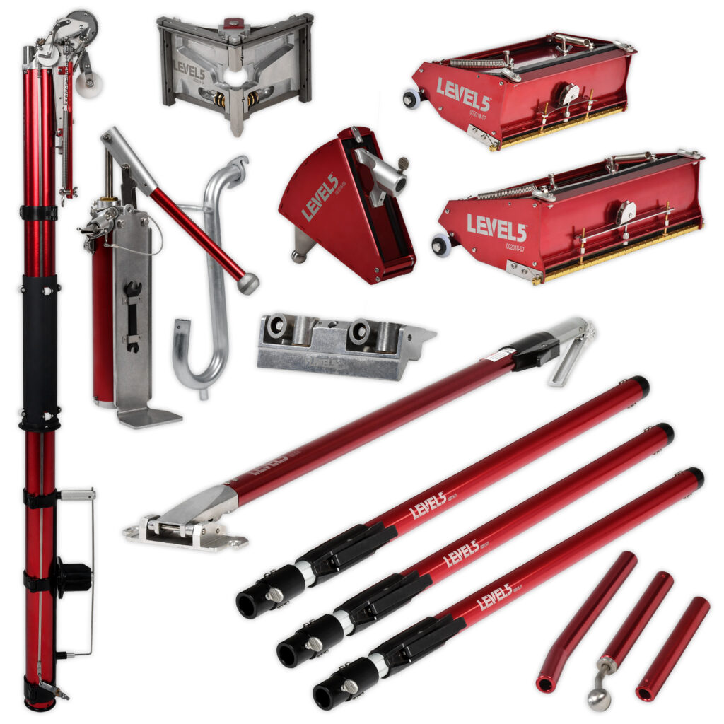 Full Drywall Taping and Finishing Set w/ Extension Handles G4 Drywall